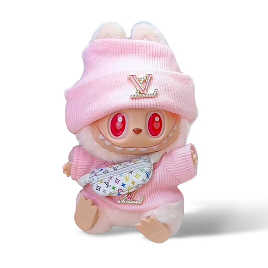 LabubuMania – LV Pink Outfit (Labubu nicht inbegriffen)